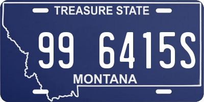 MT license plate 996415S