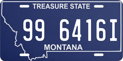 MT license plate 996416I