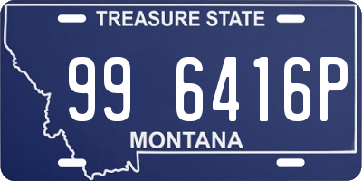 MT license plate 996416P