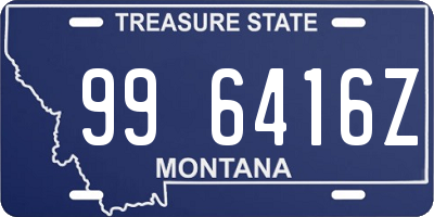 MT license plate 996416Z