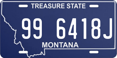 MT license plate 996418J