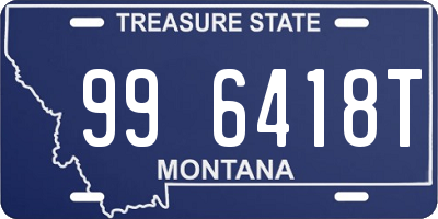 MT license plate 996418T