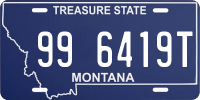 MT license plate 996419T