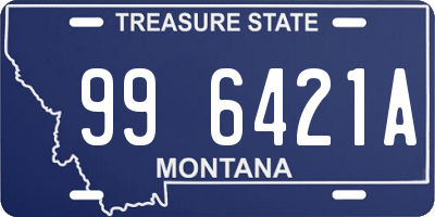 MT license plate 996421A