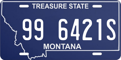 MT license plate 996421S