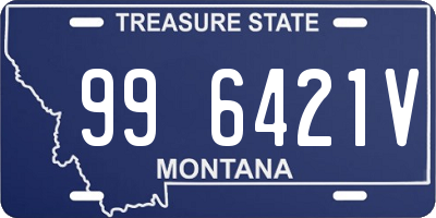 MT license plate 996421V