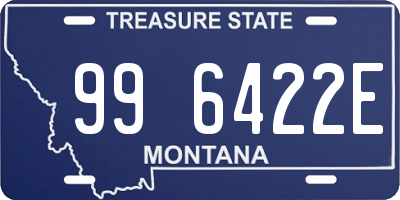 MT license plate 996422E