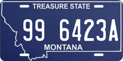 MT license plate 996423A