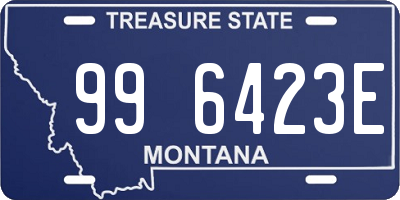 MT license plate 996423E