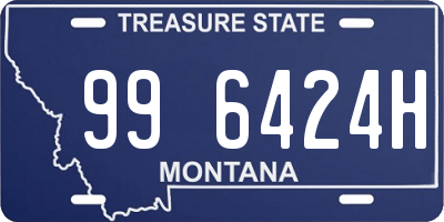 MT license plate 996424H