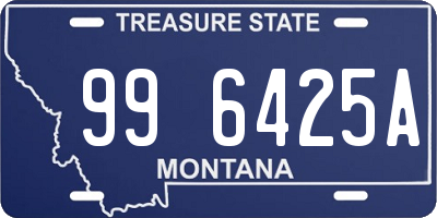 MT license plate 996425A