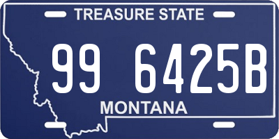 MT license plate 996425B