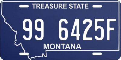 MT license plate 996425F