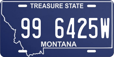 MT license plate 996425W