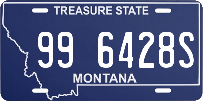 MT license plate 996428S