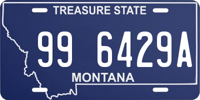 MT license plate 996429A