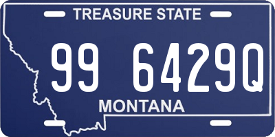 MT license plate 996429Q