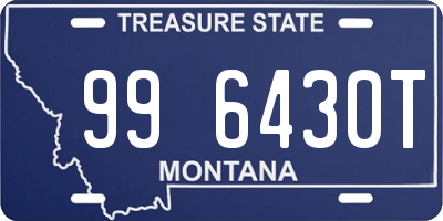 MT license plate 996430T