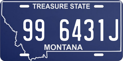 MT license plate 996431J