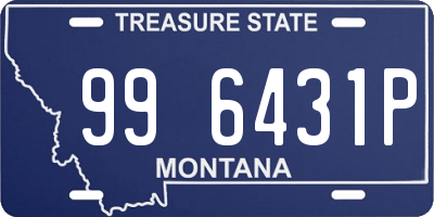 MT license plate 996431P