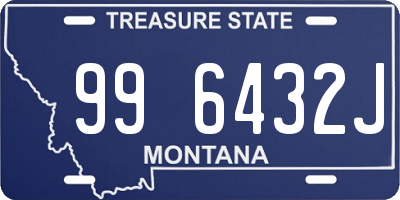 MT license plate 996432J