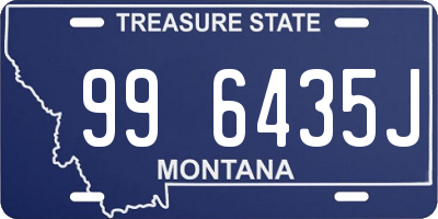 MT license plate 996435J