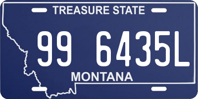 MT license plate 996435L