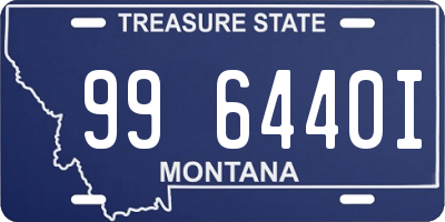 MT license plate 996440I