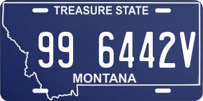 MT license plate 996442V