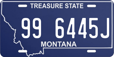 MT license plate 996445J