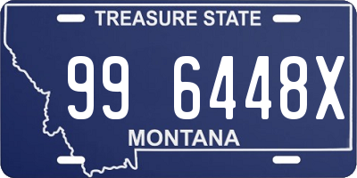 MT license plate 996448X