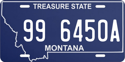 MT license plate 996450A