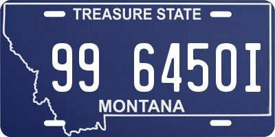 MT license plate 996450I