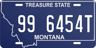 MT license plate 996454T