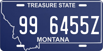 MT license plate 996455Z