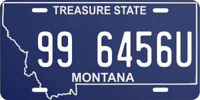 MT license plate 996456U