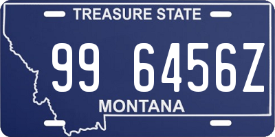 MT license plate 996456Z