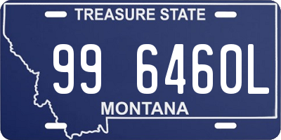 MT license plate 996460L