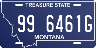 MT license plate 996461G