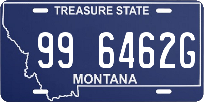 MT license plate 996462G