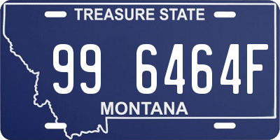 MT license plate 996464F