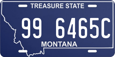 MT license plate 996465C