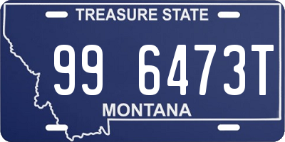 MT license plate 996473T