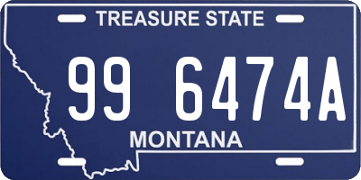 MT license plate 996474A