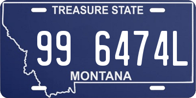 MT license plate 996474L