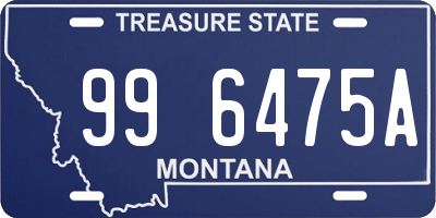 MT license plate 996475A