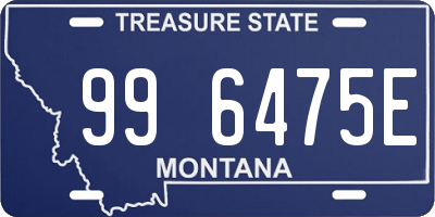 MT license plate 996475E