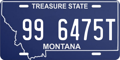 MT license plate 996475T