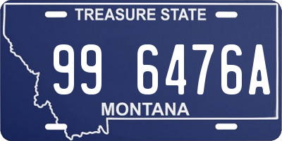 MT license plate 996476A