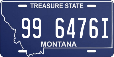 MT license plate 996476I